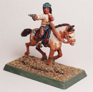 Mounted Indian with Pistol